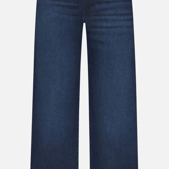 Frame Le Slim Palazzo denim. EUC. Dark wash. Plus size Stretchy! - Picture 3 of 8